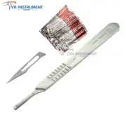 10 Scalpel Blade#11 + Scalpel Handle#3 SurgIcal Veterinary Dental Ent Instrument