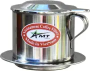 AMT 13 OZ Vietnamese Coffee Maker Filter, 2-3 13 - Handle, Silver