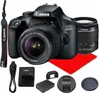 Canon EOS 4000D DSLR Camera w/Canon EF-S 18-55mm F/3.5-5.6 III Zoom Lens