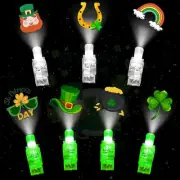 28 Pack LED Finger Lights St Patricks Day Accessories, Light Up Toys Bulk St. Pa