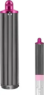 40mm/1.6inch Long Curling Barrels Attachments for Dyson Airwrap Styler, Hair Curl Barrels Replacement Parts,Rose Red