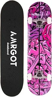 [Amrgot] Skateboards Pro 31 inches Complete Skateboards for Teens, Beginners, Girls,Boys,Kids,Adults