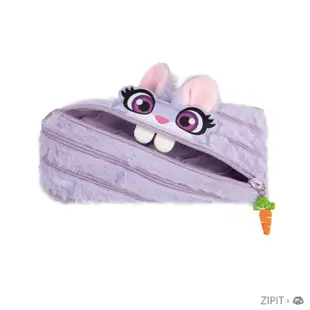 【築實精選】ZIPIT美國進口新款 × Bunny Pencil Case 毛茸茸兔子收納袋