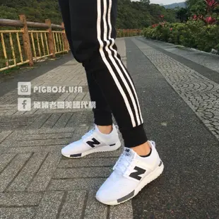 【豬豬老闆】NEW BALANCE 247 白 黑 襪套 慢跑鞋 網布 熊貓 限量 男女 MRL247WG