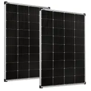 Acemor 12V 2x 350w Solar Panel Kit Mono Power Camping Caravan Battery Charge USB