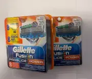 Gillette Fusion ProShield Razor Blades 4 ct. Hair Removal Blades NEW 2 packages