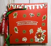 Christmas Scrapbook Album 6x6 Junk Journal 16 pages