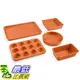 [8美國直購] 陶瓷鍋鈦合金不沾鍋 烤盤套裝 Gotham Steel 5 Piece Complete Copper Nonstick Bakeware Set Durable Ceramic Coating