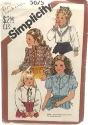 Simplicity Pattern #5675 - Child's Blouses - (Size 4)