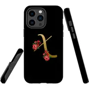 For iPhone 14 Pro Max Case Tough Protective Cover, Embellished Letter X