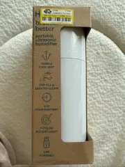 Portable Ultrasonic Humidifier USB Powered 10 Hr Run Time, White