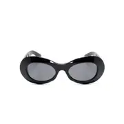 [Gucci] Gucci Interlocking G Oval-frame Sunglasses ONE SIZE BLACK