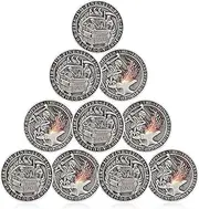 CHURYUML 10Pcs Dumpster Fire Challenge Coin Set - It's Fine Hilarious Motivational Token, Funny Inspirational Office Gifts for Coworkers Colleagues Men Women Unique Workplace Memorabilia