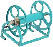Indoor/Outdoor Hose Rack,Easy to Use, Compact Hose Reel Cart, Heavy Duty Metal Hose Reel, Hose Holder Water Pipe Rack Suitable for Gardens, Lawns, and Outdoor Hose,One Color-for 1inch Hose