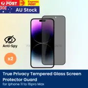 2x Privacy Tempered Glass Screen Protector iPhone 16 15 14 13 12 11 Pro Max