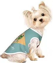 Flag of Delaware print Dog Shirts for Small Dogs Stretchy T-Shirts Lightweight Tank Top Sleeveless Striped Vest
