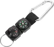 Mountaineering Compass Pocket Compass Carabiner Keychain Carabiner Backpacking Car Camping Essentials Hiking Essentials for Men Backpacking Gear Hiking Gear Gel