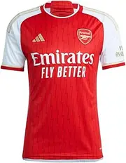 [adidas] Men's Soccer Arsenal 23/24 Home Jersey - Lightning Bolts and Gold Details, AEROREADY Technology