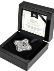 2020 Royal Star $1 Queen Elizabeth II War Broadcast 1oz Silver Proof COA