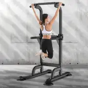 Adjustable Height Power Tower for Home Gym Dip Station and Pull Up Bar