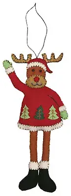 Reindeer Wool Christmas Ornament