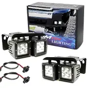 80W CREE LED Pods w/ Foglight Location Bracket/Wirings For 07-14 Chevy Silverado