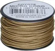 Micro Cord 125ft Atwood Rope MFG Made in USA - Coyote RG1290 &
