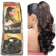 Bijoux Hairpiece Fall Ponytail Wig Drawstring DS5006 #2 Dark Brown Wavy Long NWT