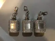 Set of 3 Mini Keychain Bedazzled Jewel Drink Flask