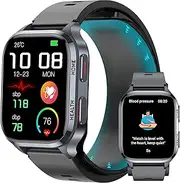 Yowow BIT Blood Pressure Smart Watch (Answer/Dial Call), 2.01" Enlager HD Screen,One -Click SOS, Heart Rate/Blood Oxygen/Sleep Monitor, Multiple Movement Activity Tracker