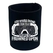 Ow I Go Scuba Because Punching - Funny Novelty Stubby Holder