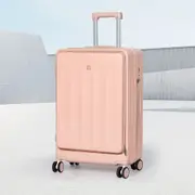 Slimbridge 20" Luggage Trolley Travel Suitcase Set TSA Front Opening Hard Pink