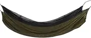 Camping Single Hammock Portable Outdoor AntiMosquito Hammock Camping Hiking Backpacking (Dark Green)