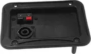 BAZEITFLOW Stage Speakers and Speaker Wiring Board Loudspeaker Acoustic Components Audio Connector Panel Diy Stereo Connector Loudspeaker Supplies Stage Supply Black Black