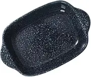 TOPPERFUN Ceramic Food Tray Binaural Baking Pan Versatile Appetizer Plate for Home Kitchen Smooth Tableware for Pasta Sushi Desserts Fruits and Snacks