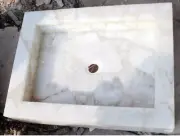 15x11x5 Natural White Agate Bathroom Sink, Bathroom Accessories Sink Home Decor