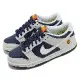 Nike 休閒鞋 Dunk Low BG 女鞋 大童鞋 灰 藍 UV熱感應 經典 低筒 FN6968-025