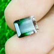3.06 Cts | natural loose|Tourmaline | bi color | Octagon Shape | emerald cut