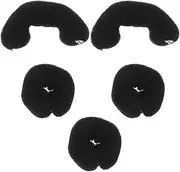 WRITWAA 5pcs Small Hair Donut Bun Maker for Women and Soft Hair Accessories for Quick and Easy Updos Versatile Styling for Bridal and Dance Events