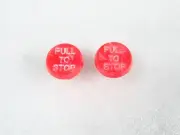 2 x Massey Ferguson Tractor 35X 135 65 Stop Control Knob (Red) #15C15