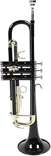 Bb Brass Instrument Trumpet Set for Beginners Band Performance Black