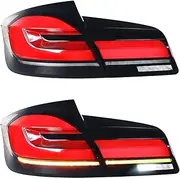 LED Tail Lights Compatible for BMW F10 F18 M5 520i 520d 530i 530d Rear Fog Lights+Brake Lights+Reverse Lights+Dynamic Turn Signals