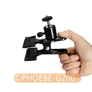 Photography Studio Backdrop Clamp Clip with 1/4" Screw 360 Swivel Mini Ball Head