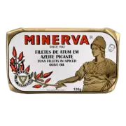 Minerva Gourmet - Canned Tuna Fillets in Spicy Olive oil - 5 tins x 120 gr