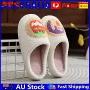 Halloween Cookie Plush Slippers Closed Toe Slippers Anti Slip for Men Women AU