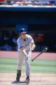 Catcher Jorge Fabregas of the Arizona Diamondbacks in action 1998 Old Photo