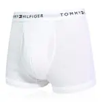 TOMMY HILFIGER COTTON STRETCH 男內褲 短版棉質高彈性合身平口褲/TOMMY四角褲-白色