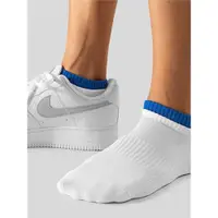 在飛比找ETMall東森購物網優惠-男生襪子男士短襪純棉薄款夏季籃球運動假兩件吸汗透氣短筒襪白色