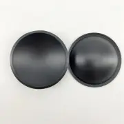2- 54mm / 2.125" Black PP Speaker Dust Caps For Sub-Woofer Bass Speaker W/ Lip