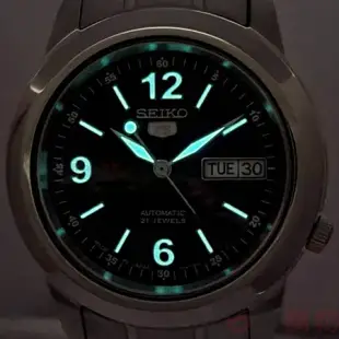 SEIKO 精工 SNKE63J1手錶 日本製 自動機械 黑面 夜光 鋼帶 男錶